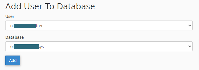 felhasználó hozzáadása adatbázishoz